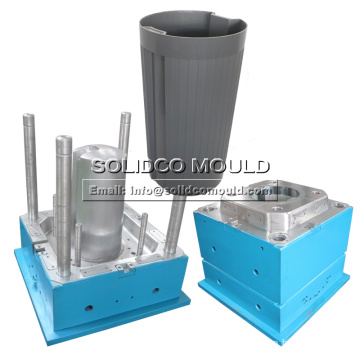 round public plastic dustbin trash can mould